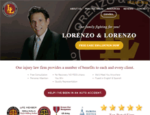 Tablet Screenshot of lorenzoandlorenzo.com